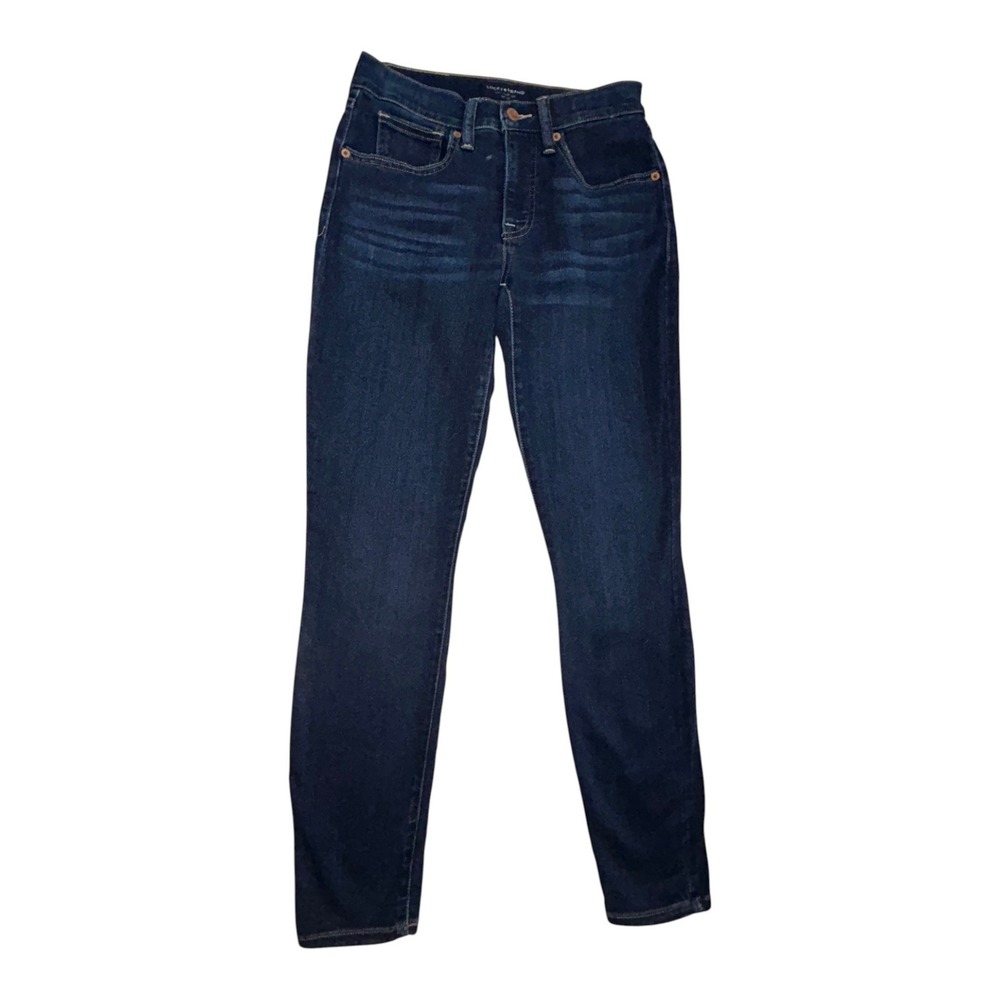 Lucky‎ Brand Ava Mid Rise Super Skinny Jeans Dark Wash Size 2 26